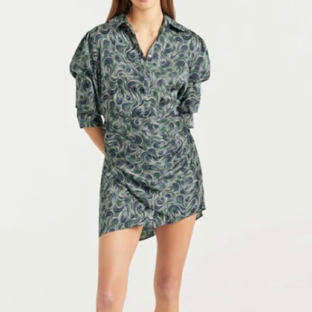 NWT Cinq à Sept Janine Faux Wrap Mini Dress Size 4